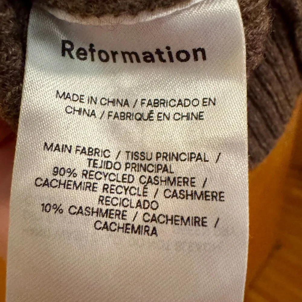 Reformation Cashmere Turtleneck Sweater/Tank (size S) - Picture 6 of 9